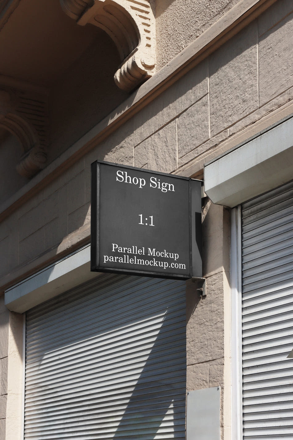 Shop Sign Mockup CI-A-01 - Shop Sign Mockup CI-A-01