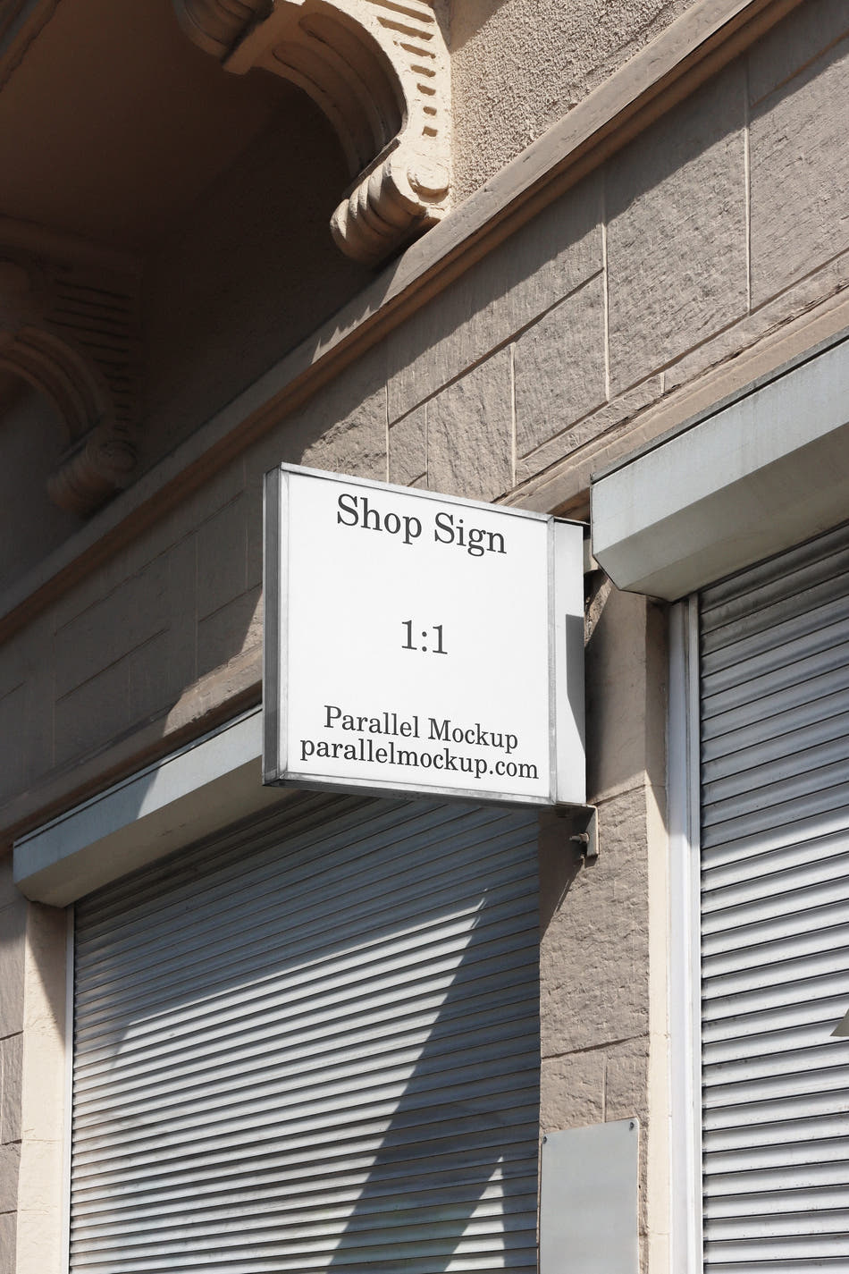 Shop Sign Mockup CI-A-01 - Shop Sign Mockup CI-A-01
