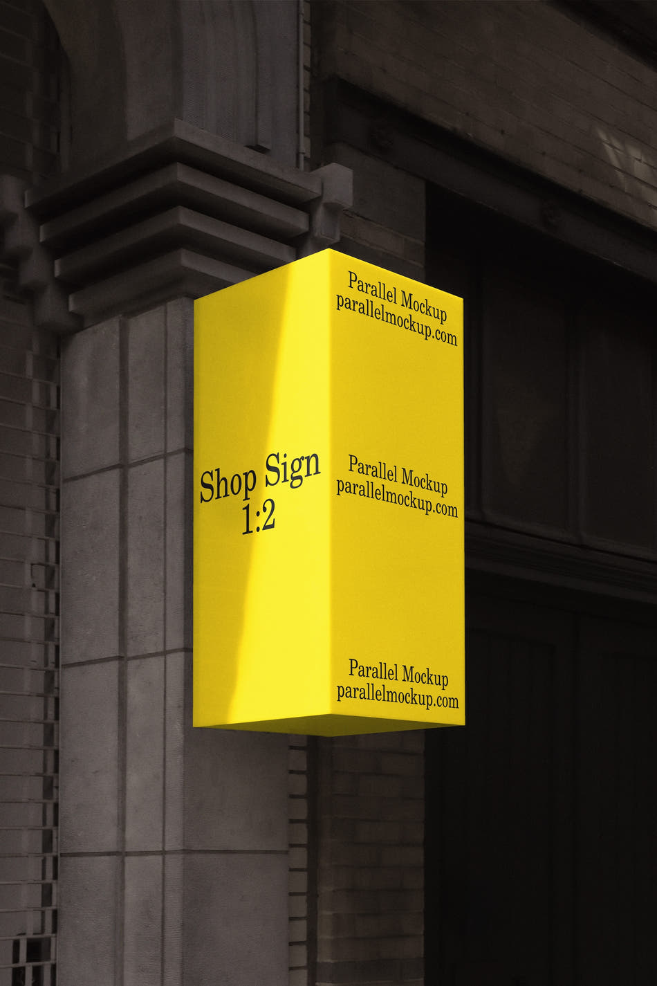 Shop Sign Mockup CI-A-02 - Shop Sign Mockup CI-A-02