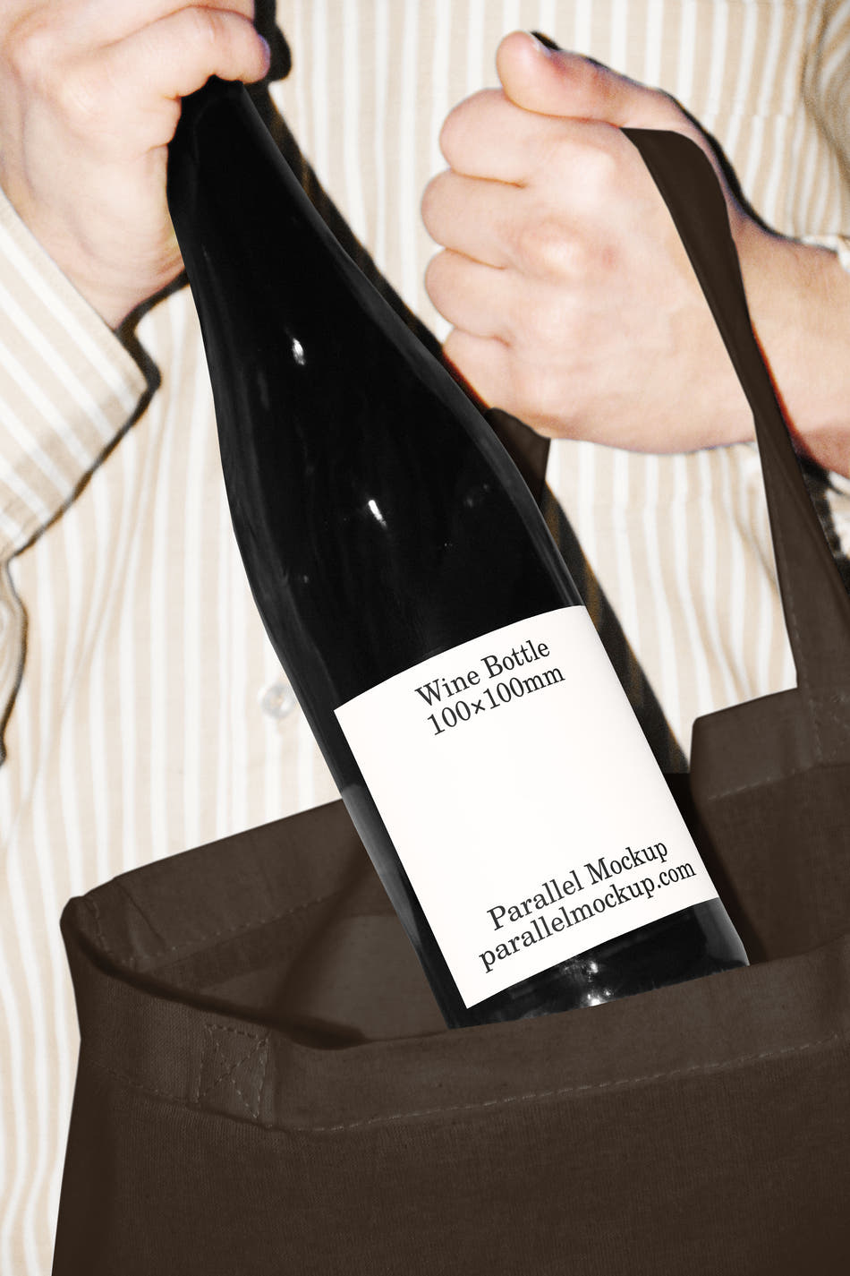 Wine Bottle Mockup FO-A-15 - Wine Bottle Mockup FO-A-15