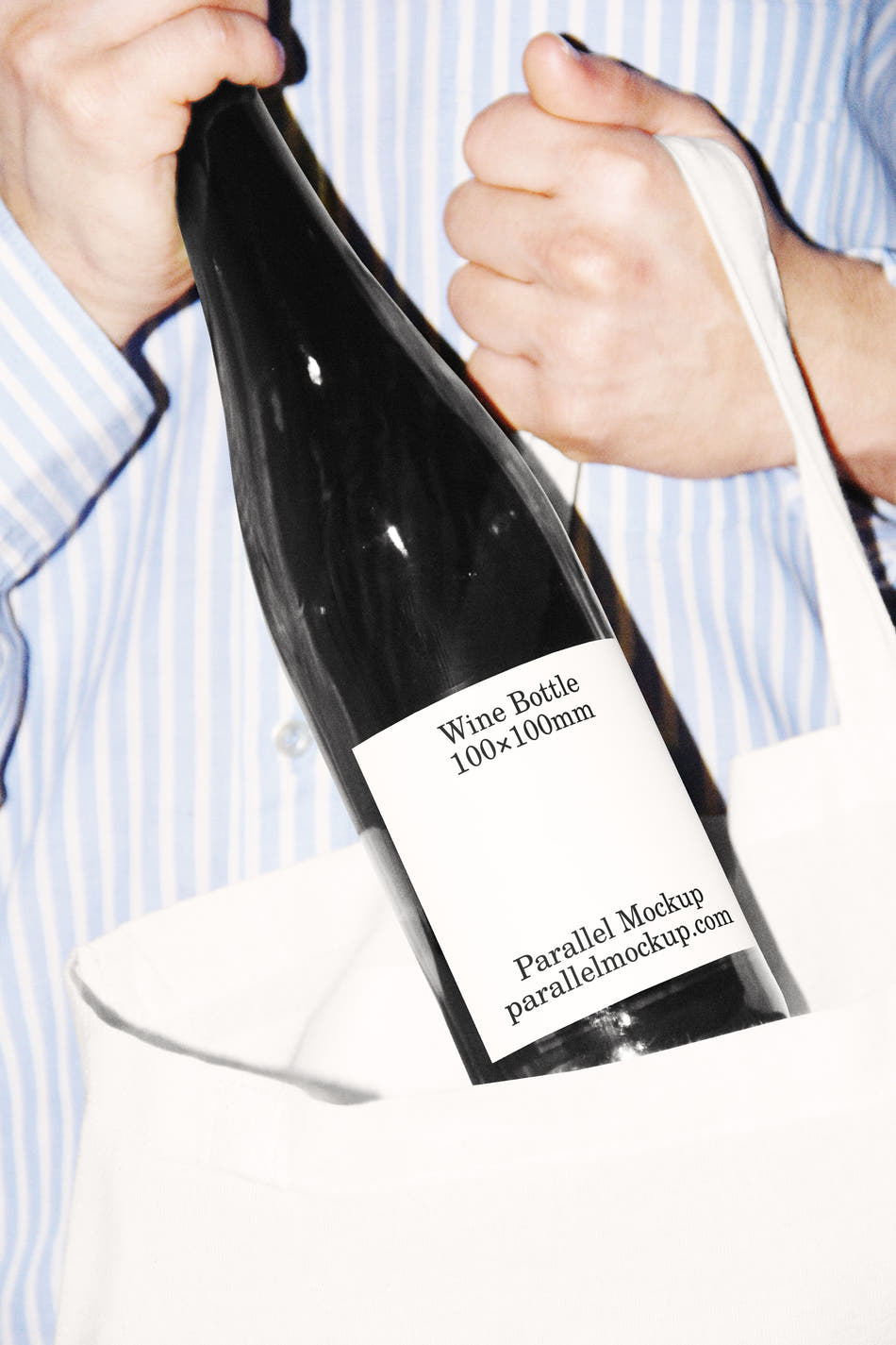 Wine Bottle Mockup FO-A-15 - Wine Bottle Mockup FO-A-15