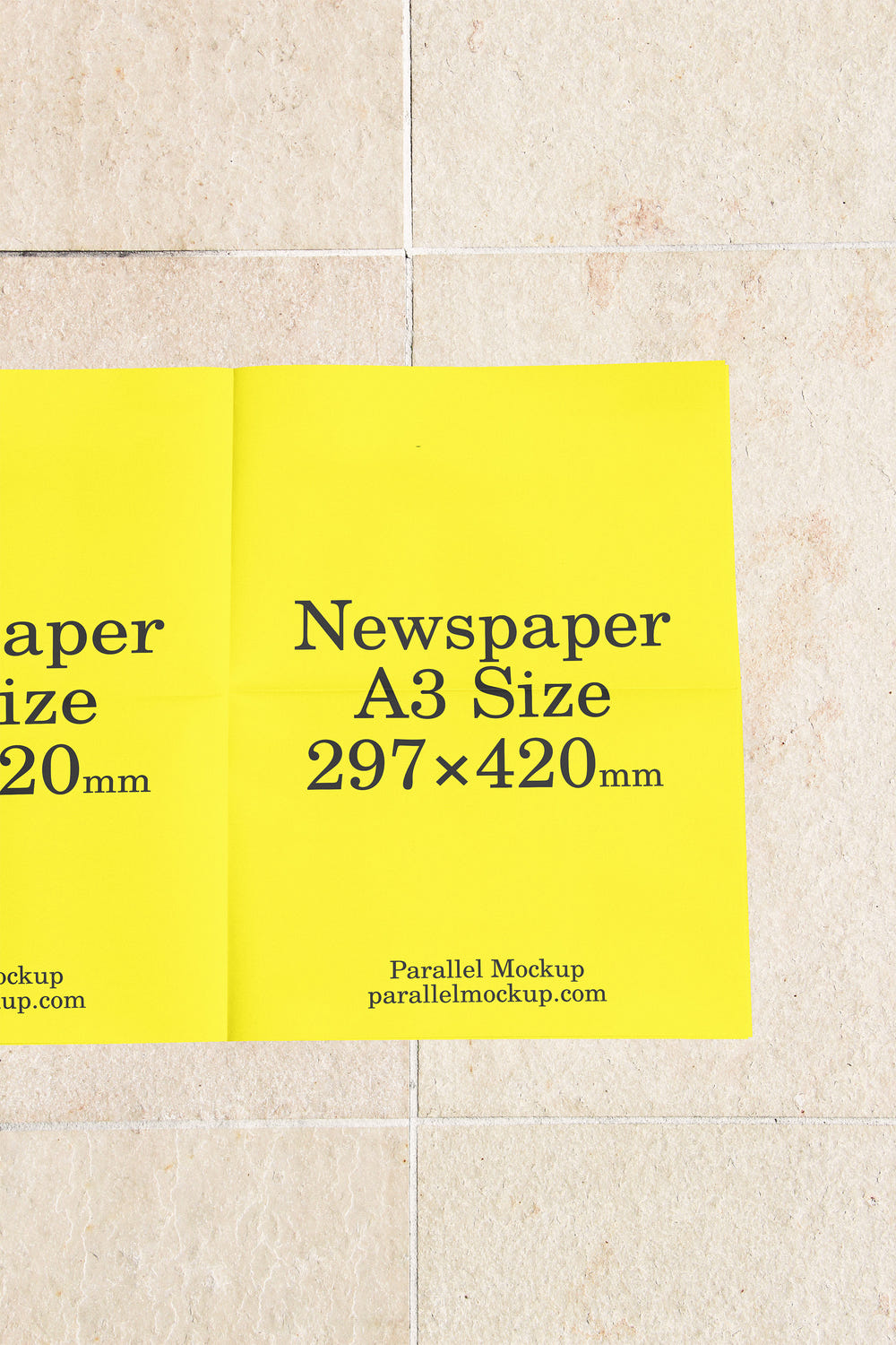Newspaper Mockup OF-B-21 - Newspaper Mockup OF-B-21 - 2 of 2