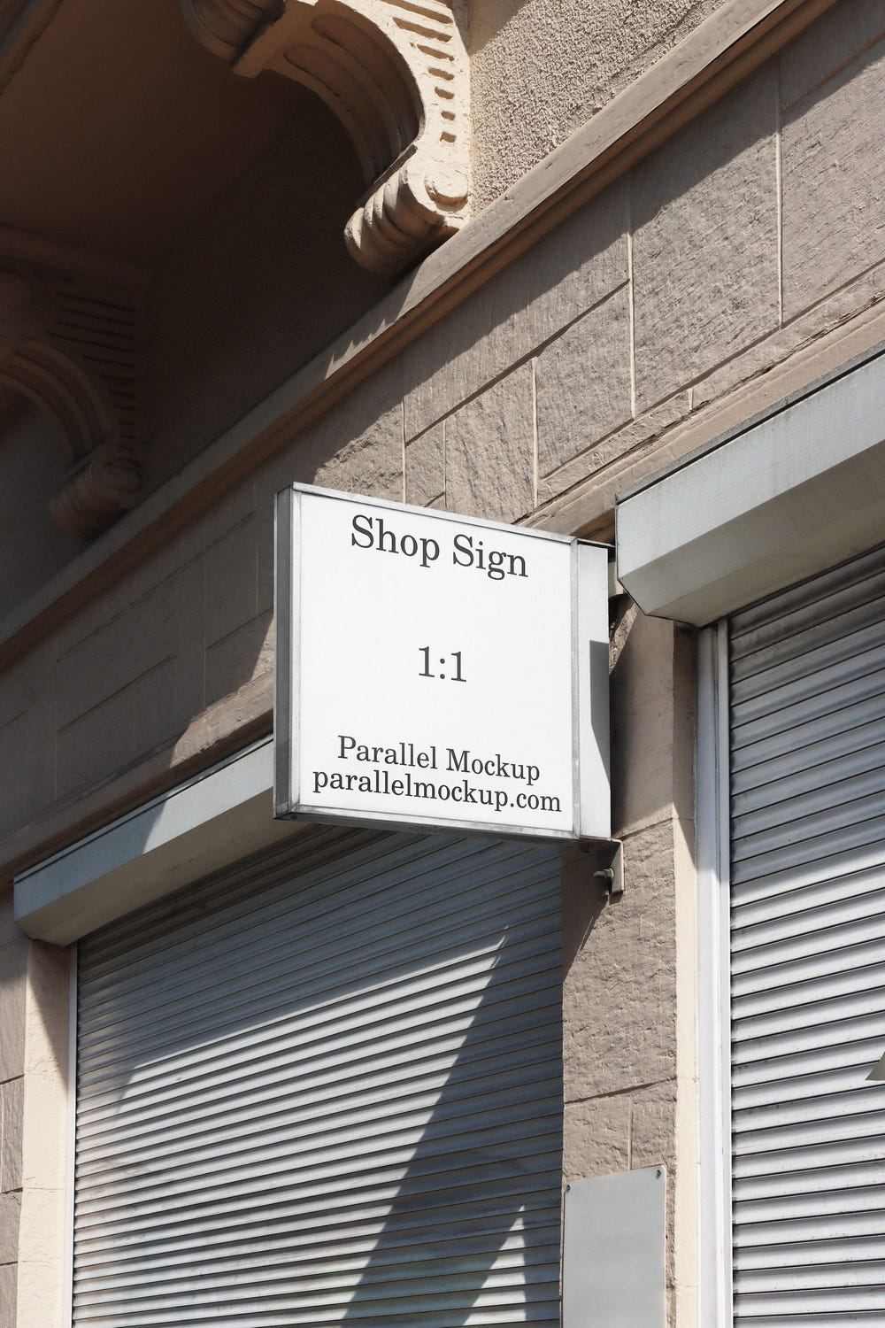 Shop Sign Mockup CI-A-01 - Shop Sign Mockup CI-A-01 - 1 of 2