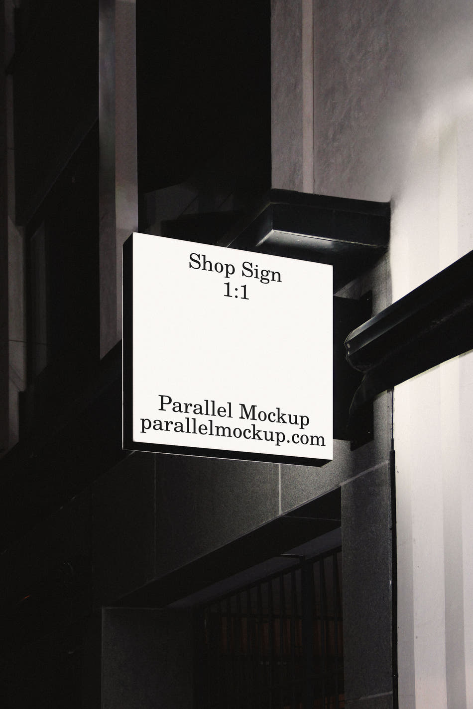 Shop Sign Mockup CI-B-04 - Main preview