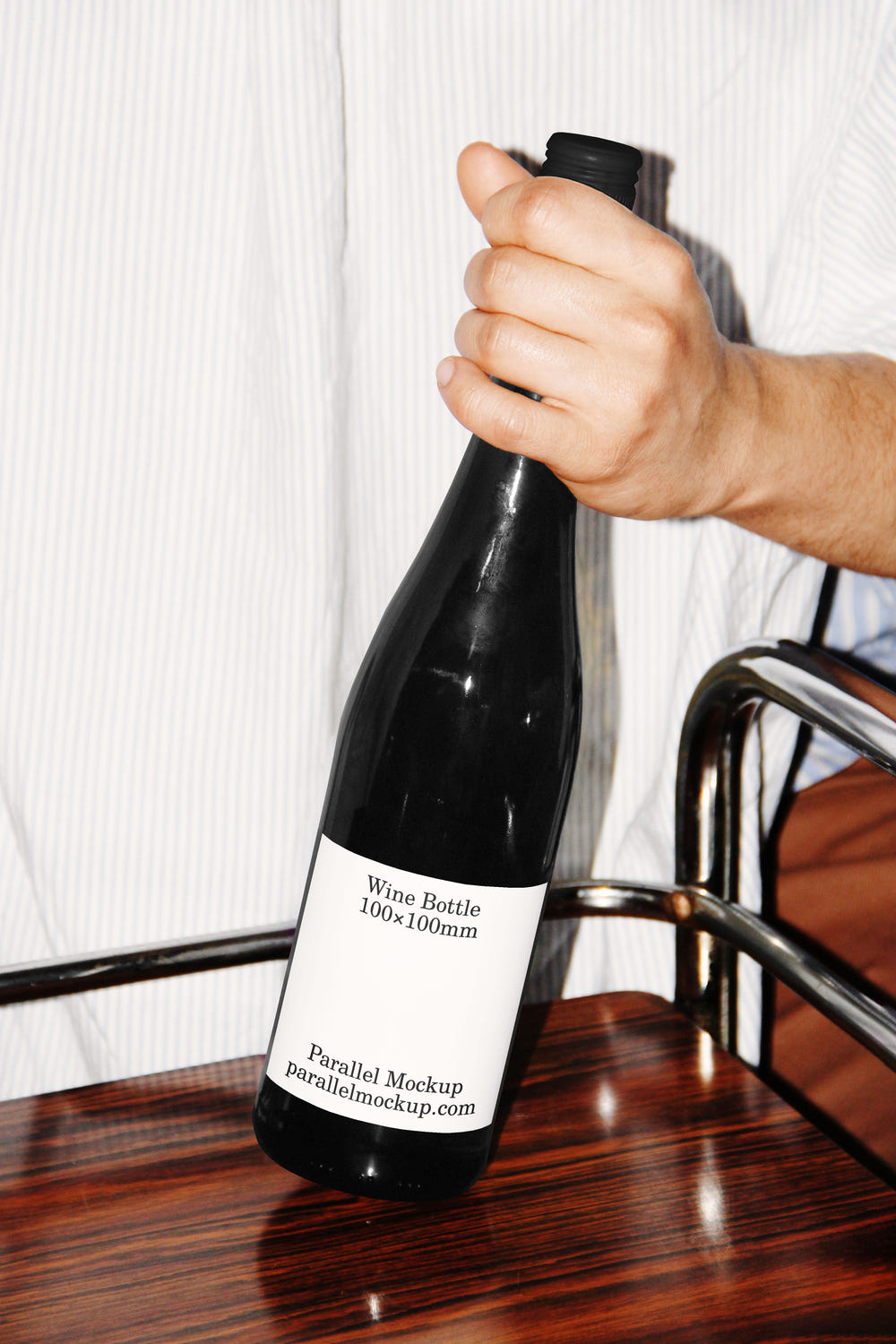 Wine Bottle Mockup FO-A-17 - Wine Bottle Mockup FO-A-17 - 1 of 2