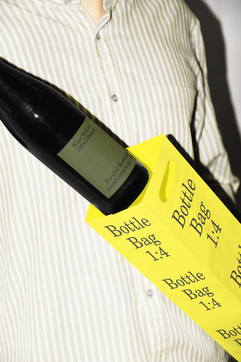 Wine Bottle & Bottle Box Mockup FO-A-18 - Wine Bottle & Bottle Box Mockup FO-A-18 - 2 of 2